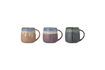 Miniature Set of 3 Cloe multicolored stoneware mugs 6