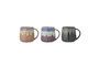 Miniature Set of 3 Cloe multicolored stoneware mugs Clipped