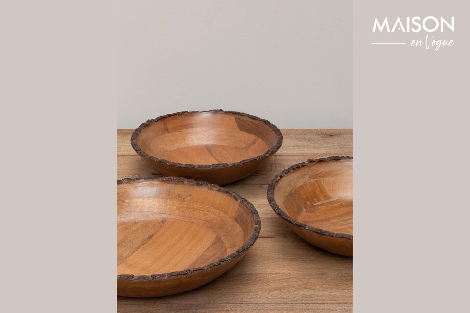 Their deep brown hue and meticulous finish will bring a natural, elegant touch to your table