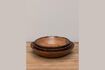 Miniature Set of 3 dark wood Forest salad bowls 5