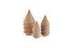 Miniature Set of 3 decorative trees in beige terracotta Treee 1