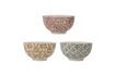 Miniature Set of 3 Genia brown stoneware bowls 1