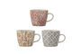 Miniature Set of 3 Genia multicolored stoneware mugs Clipped