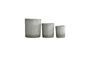 Miniature Set of 3 light grey Ave cement planters Clipped