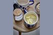 Miniature Set of 3 Linora blue stoneware mugs 2