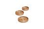 Miniature Set of 3 Natural light rattan trays Clipped