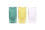 Miniature Set of 3 Popsicle multicolored glass vases Clipped