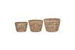 Miniature Set of 3 Ramla clear natural fiber baskets 3