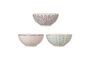 Miniature Set of 3 violet Maya stoneware bowls Clipped