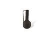 Miniature Set of 4 black recycled iron vases h45cm Roman 7