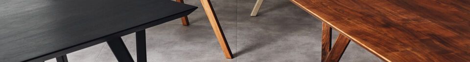 Material Details Set of 4 black wooden table legs H opper