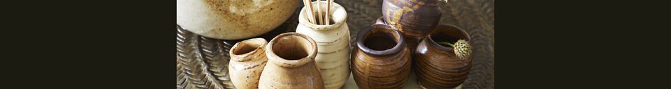 Material Details Set of 4 Cerening beige-brown stoneware bowls