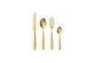 Miniature Set of 4 Frea gold stainless steel flatware sets 1