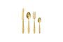 Miniature Set of 4 Frea gold stainless steel flatware sets Clipped