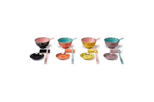 Set of 4 Grandpa ceramic meal sets