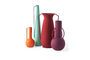 Miniature Set of 4 multicolored recycled iron vases h45cm Evening Roman Clipped