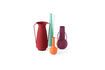 Miniature Set of 4 multicolored recycled iron vases h45cm Evening Roman 11