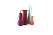 Miniature Set of 4 multicolored recycled iron vases h45cm Evening Roman 12