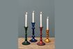 Miniature Set of 4 Naos multicolored glass candleholders 1