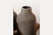 Miniature Set of 5 grey terracotta vases H35 4