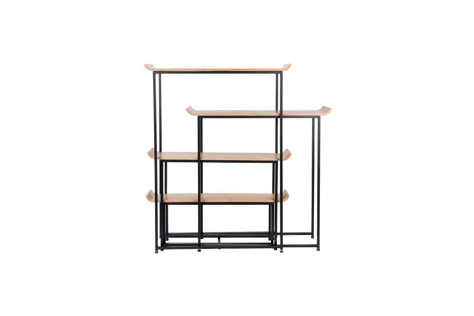 Set of beige wooden shelves Flodka - 4