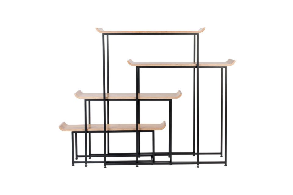 Set of beige wooden shelves Flodka - 6