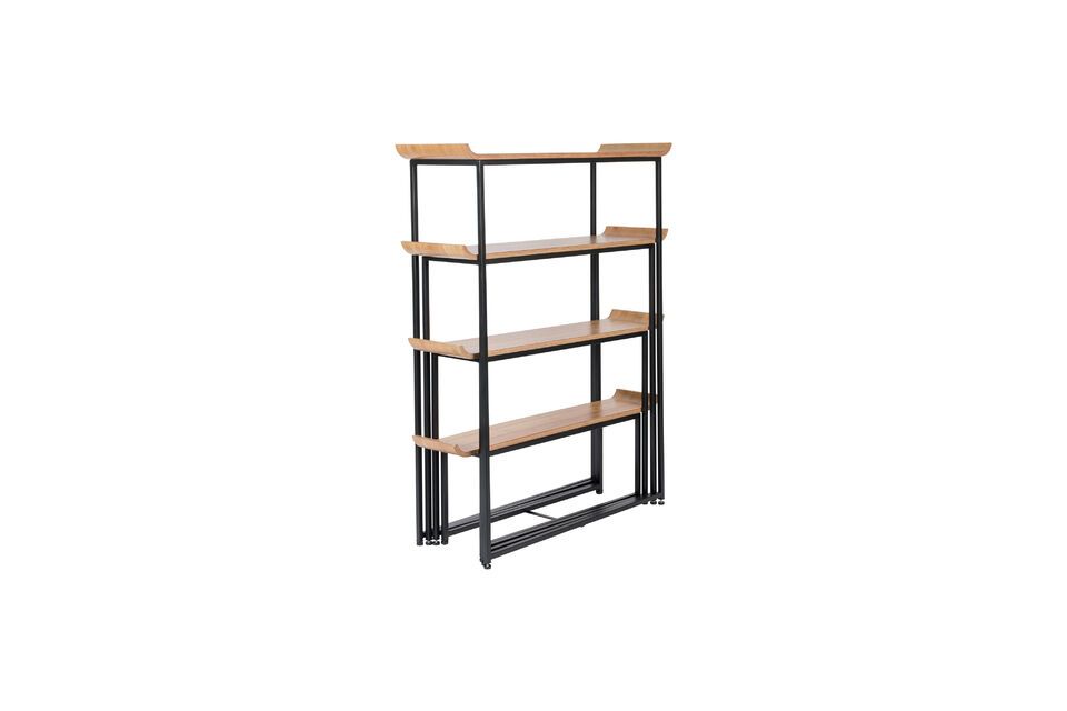 Set of beige wooden shelves Flodka - 8