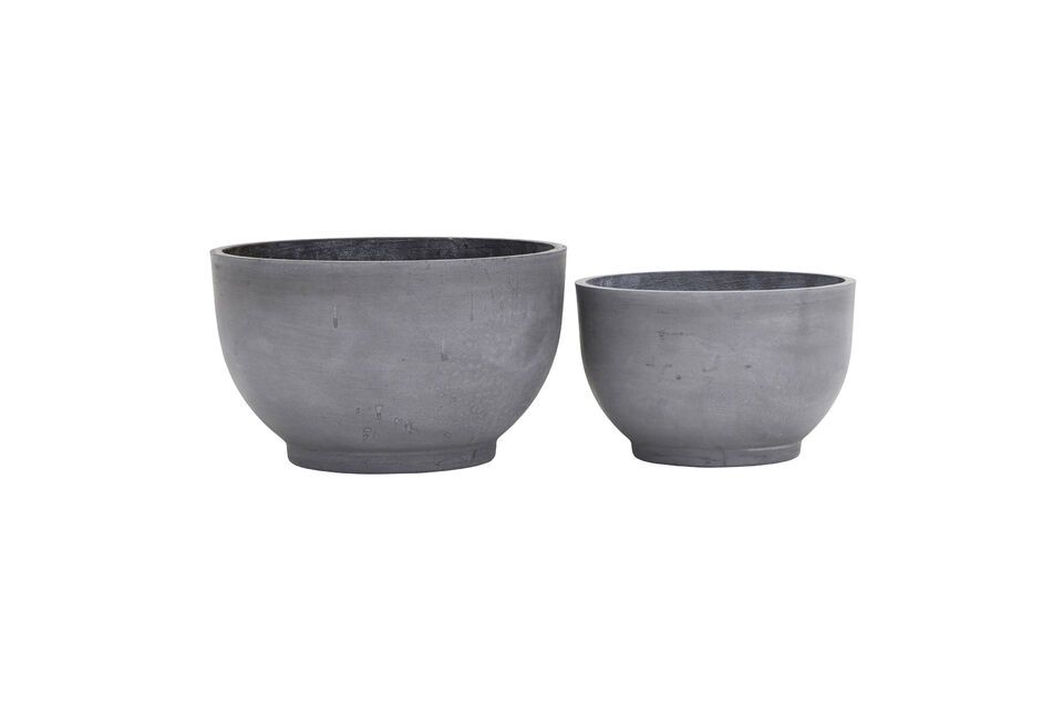 Set of Gard grey cement planters House Doctor