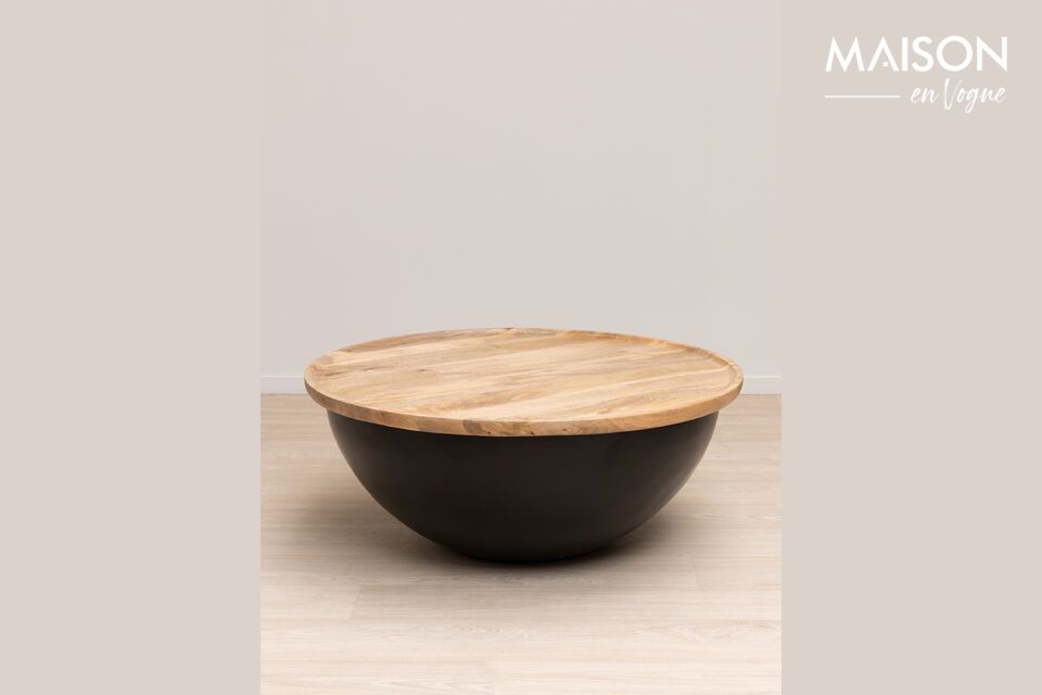 Sfera black metal coffee table Chehoma