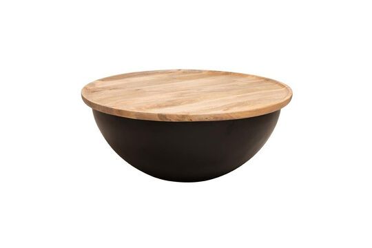 Sfera black metal coffee table Clipped