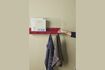 Miniature Shack red metal wall shelf 3