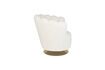 Miniature Shells white fabric armchair 6