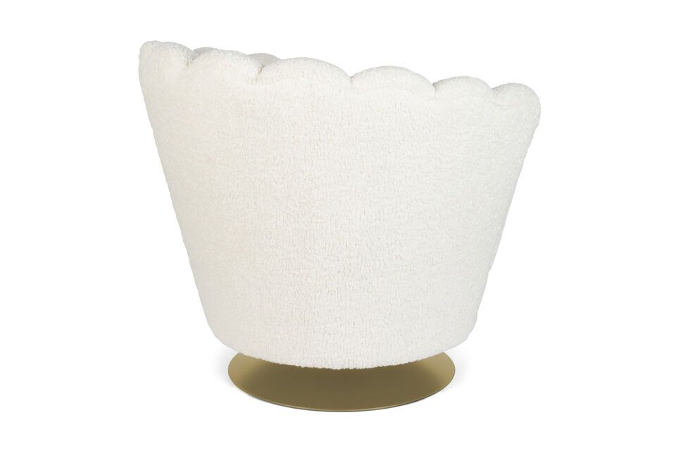 Shells white fabric armchair - 5