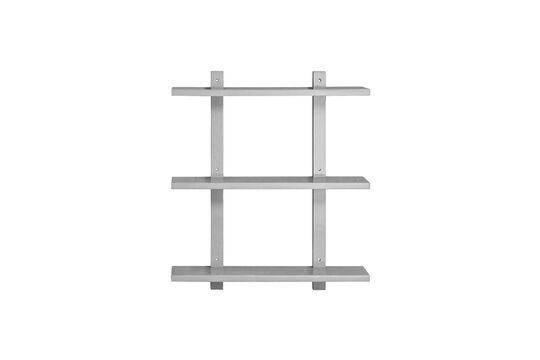 Sheo grey wooden wall shelf Clipped