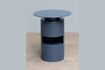 Miniature Shifumi blue metal side table 1