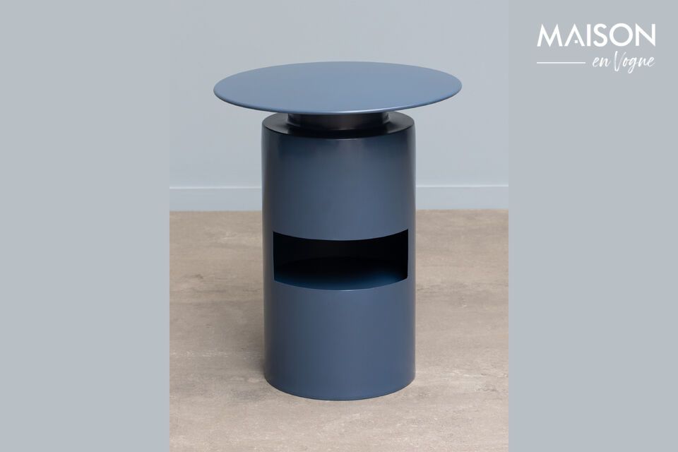 Shifumi blue metal side table Chehoma