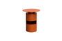 Miniature Shifumi orange metal side table Clipped