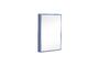 Miniature Shine blue metal mirror Clipped