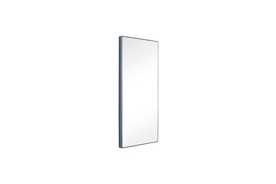 Shine petrol blue metal mirror Clipped