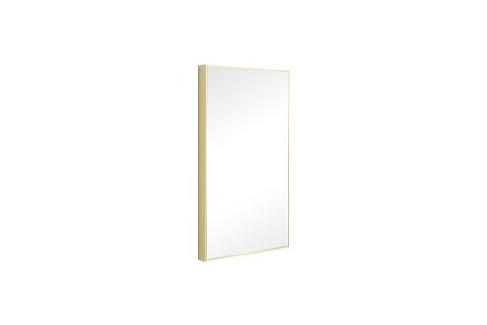 Shine yellow metal mirror Clipped