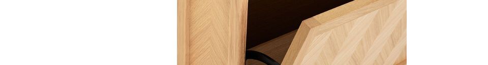 Material Details Shoe cabinet in Herringbone light oak veneer, size L