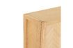 Miniature Shoe cabinet in Herringbone light oak veneer, size L 8