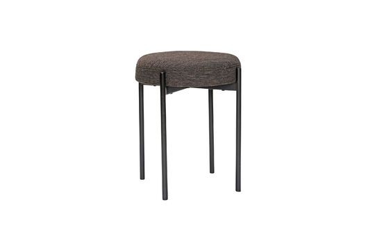 Silo black fabric stool Clipped