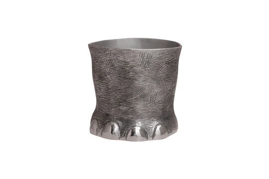 Silver aluminum ice bucket Clipped