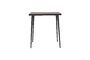 Miniature Slated black wooden dining table Clipped