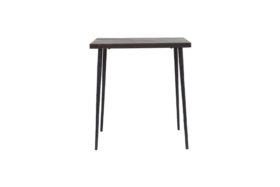 Slated black wooden dining table House Doctor