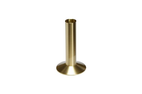 Sleek brown metal candlestick Clipped