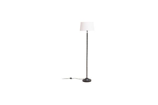 Slim black aluminum floor lamp Clipped