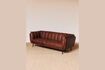 Miniature Slowboy 3-seater brown leather sofa 2