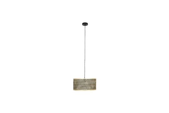 Small beige bamboo wood pendant Isla